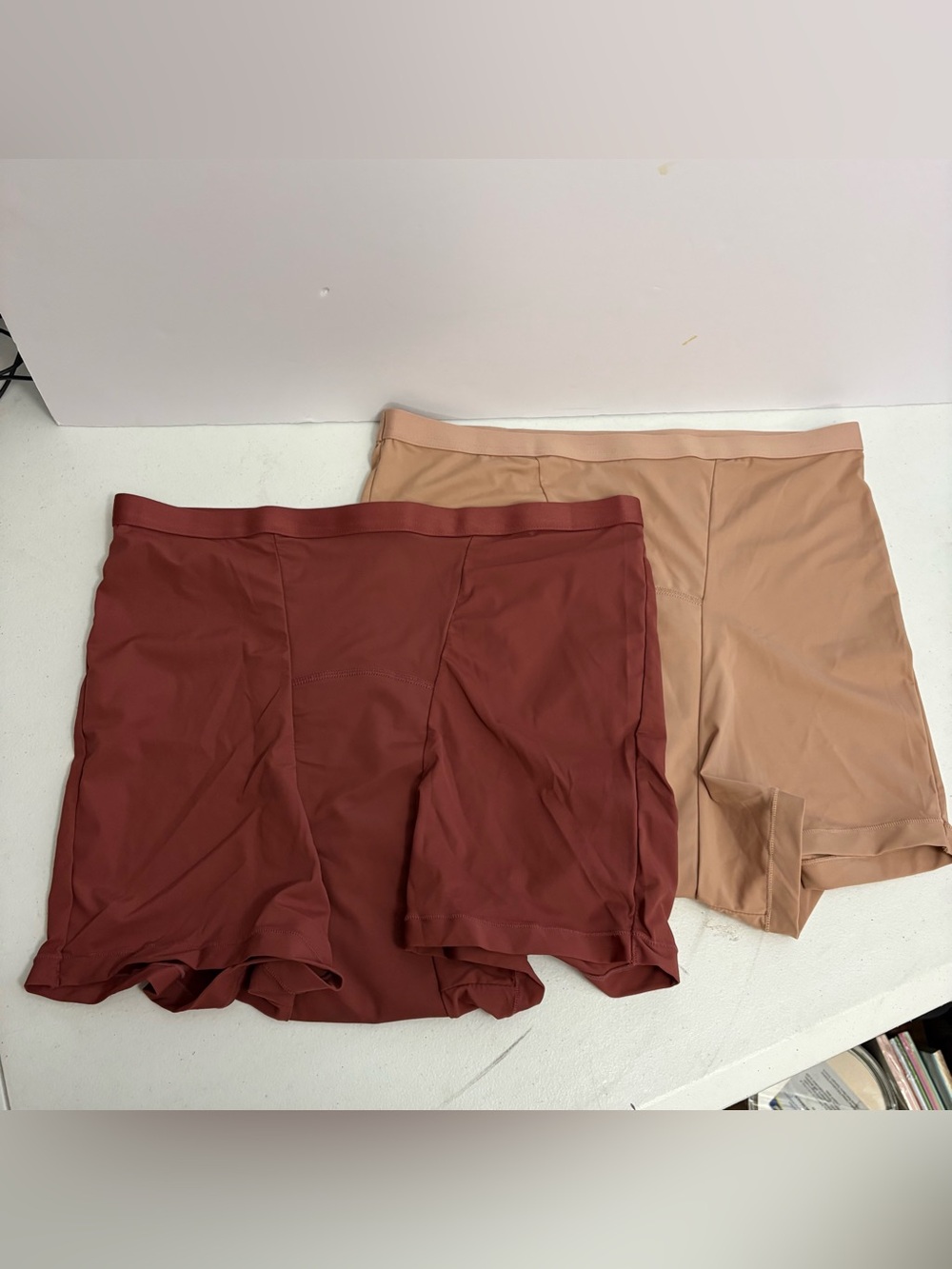 Lot of 2 NEW Everdries Boyshort Leakproof Underwear plum beige high waisted